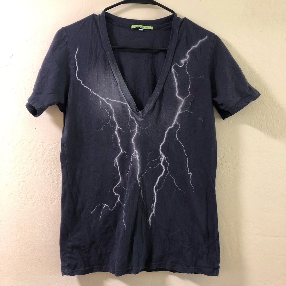 Lightning bolt v neck